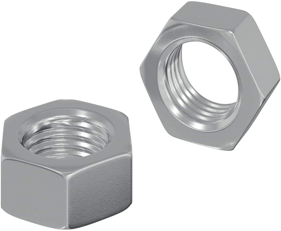 Hex veržlė 2 vnt. Sidabro M6 Metalas