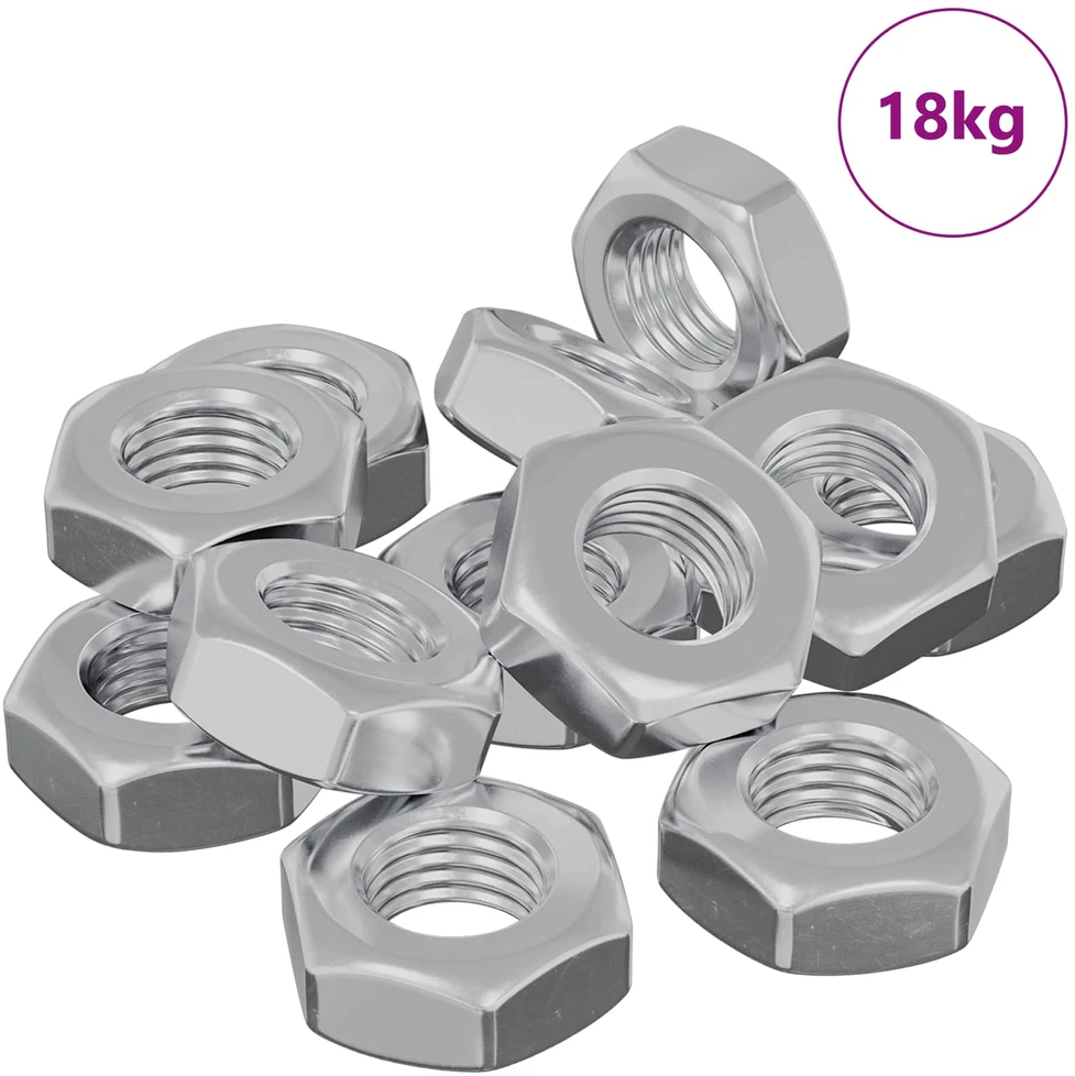 Hex veržlė 3600 vnt. Sidabrinė Metalas