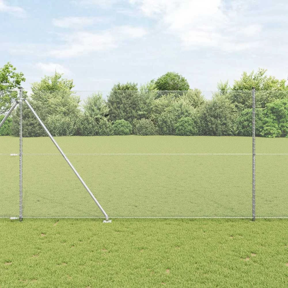 Hexagonal Fence with Post 50 x 1,6 m Galvanizuotas plienas