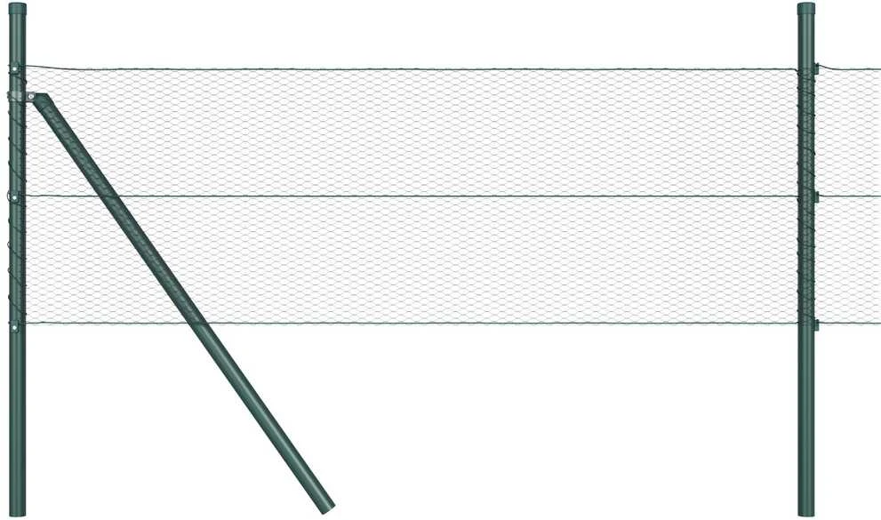 Heksagonalinė tvoros tvirtinimo sistema 50 x 0,5 m Pilka