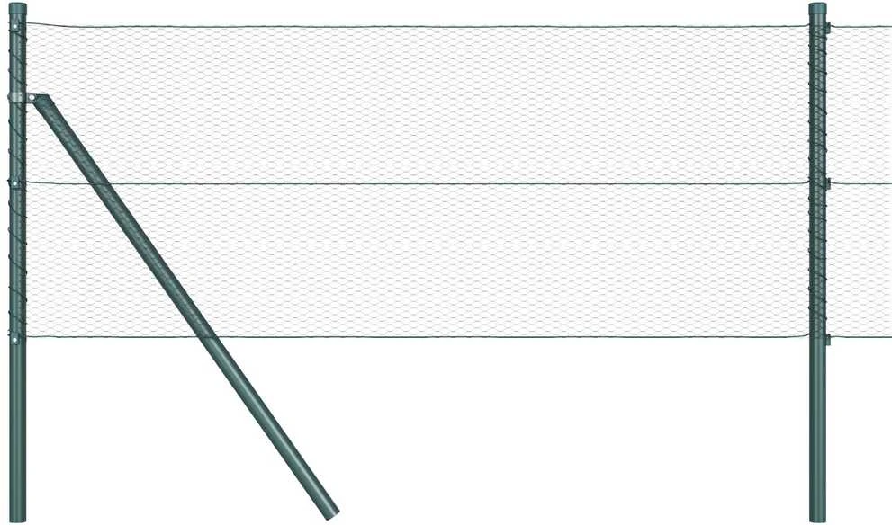 Heksagonalinė tvoros tvirtinimo sistema 50 x 0,5 m Žalia