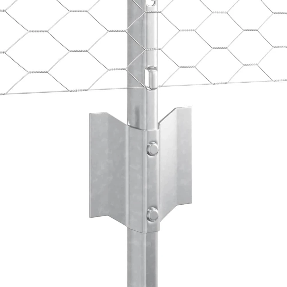 Hexagonal Fence with Post 10 x 0,4 m Galvanizuotas plienas