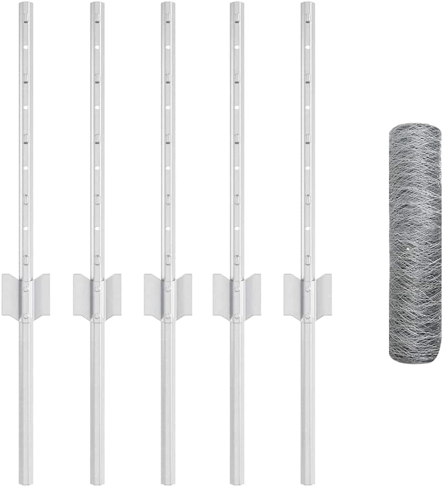 Hexagonal Fence with Post 10 x 0,4 m Galvanizuotas plienas