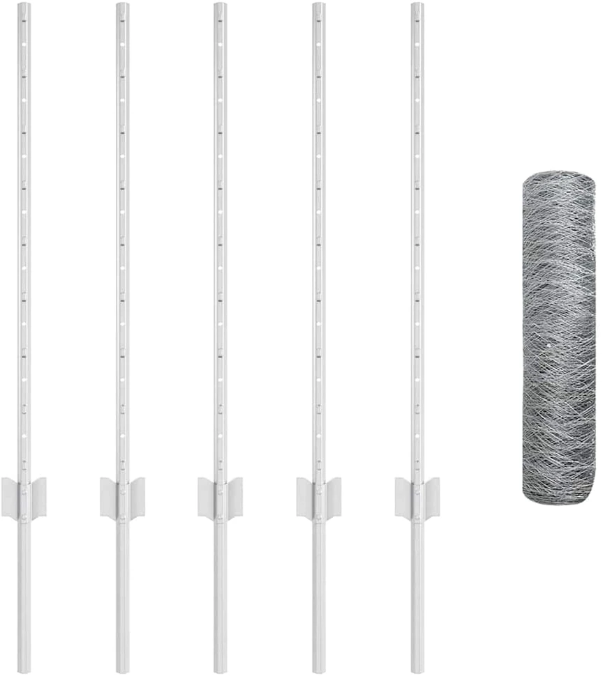 Hexagonal Fence with Post 10 x 0,8 m Galvanizuotas plienas