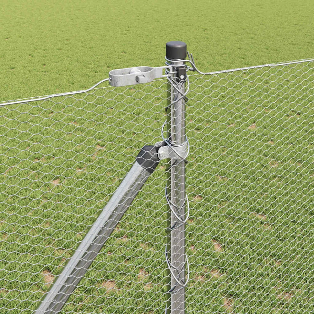 Hexagonal Fence with Post 10 x 1,4 m Galvanizuotas plienas
