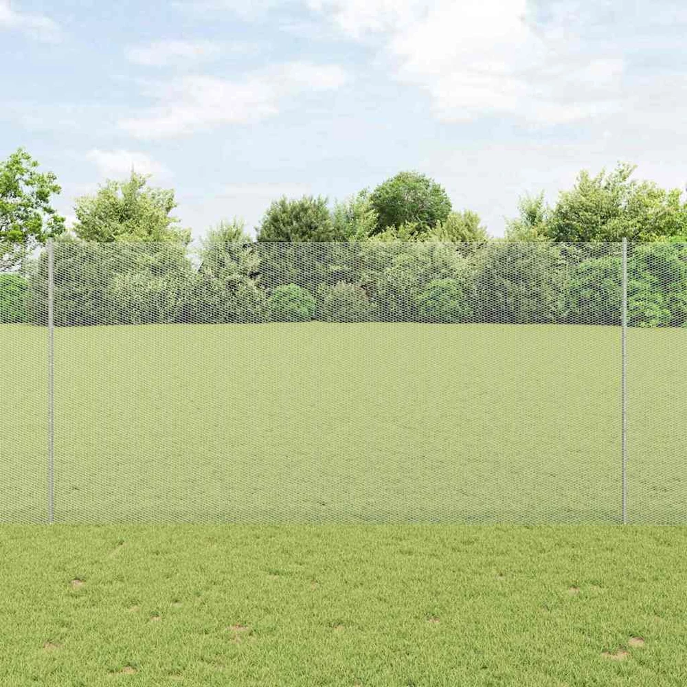 Hexagonal Fence with Post 10 x 1,5 m Galvanizuotas plienas