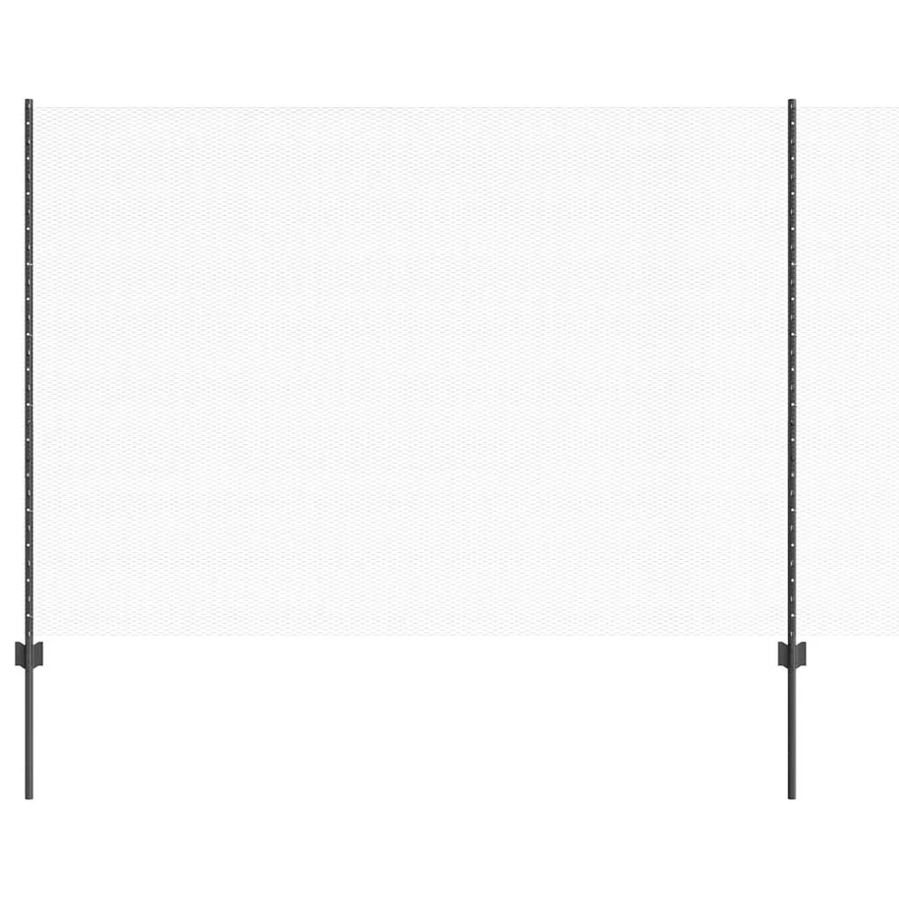 Hexagonal Fence with Post 10 x 1,6 m PVC dengtas plienas Pilka