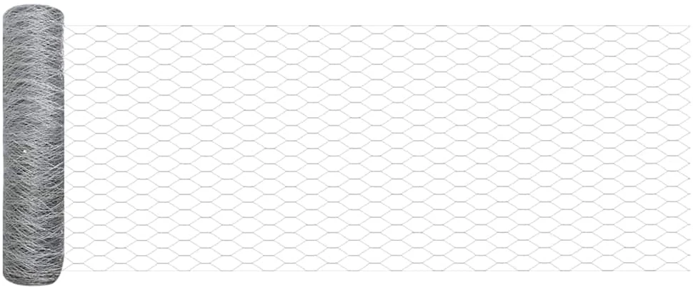 Hexagonal Fence with Post 100 x 0,4 m Galvanizuotas plienas