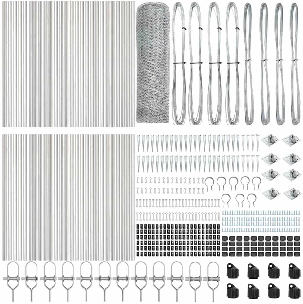 Hexagonal Fence with Post 100 x 0,6 m Galvanizuotas plienas