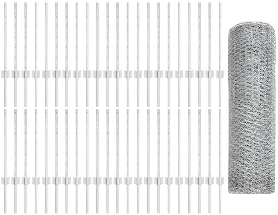Hexagonal Fence with Post 100 x 0,6 m Galvanizuotas plienas