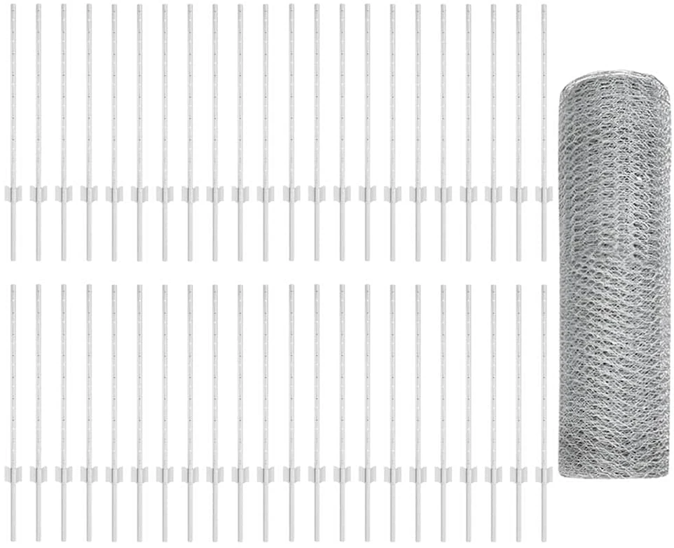 Hexagonal Fence with Post 100 x 0,8 m Galvanizuotas plienas