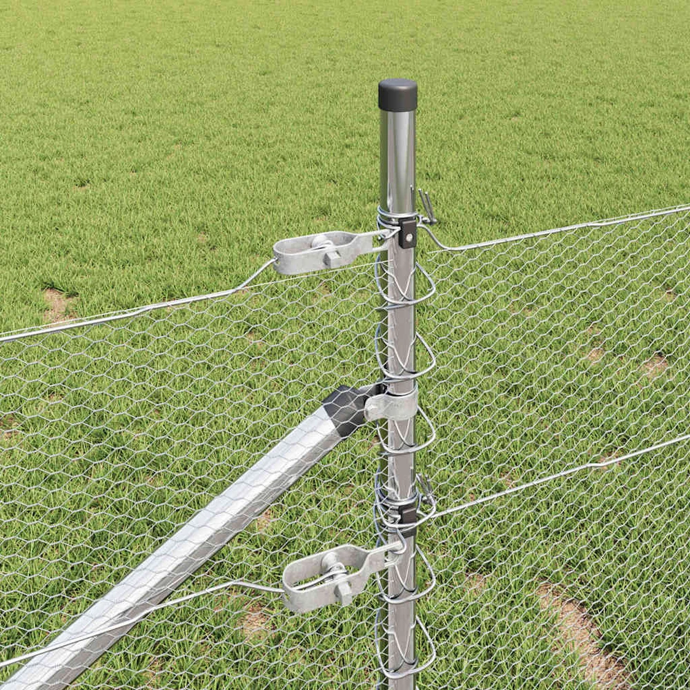 Hexagonal Fence with Post 100 x 0,8 m Galvanizuotas plienas