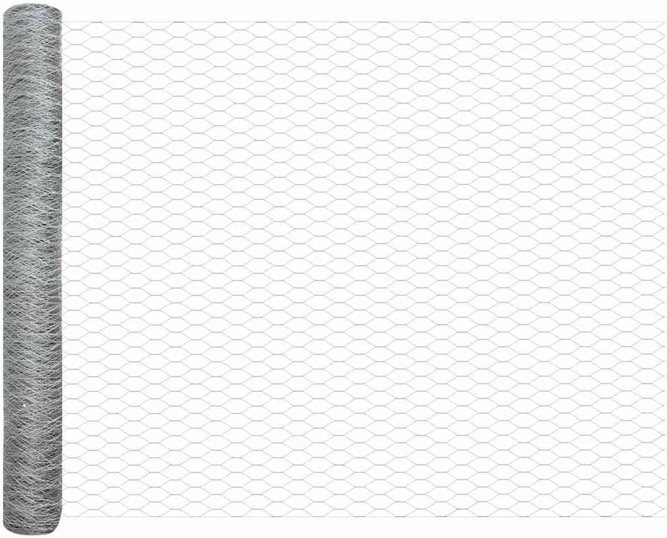 Hexagonal Fence with Post 100 x 1,2 m Galvanizuotas plienas