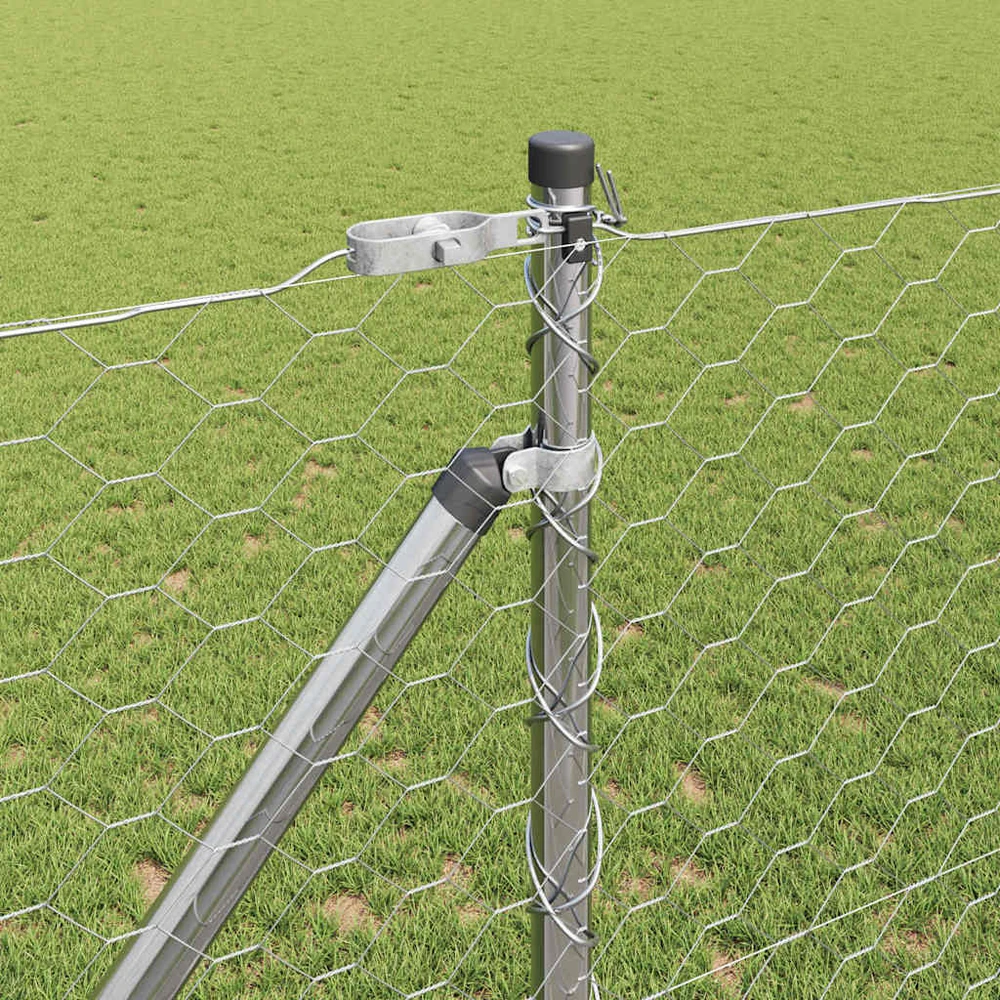 Hexagonal Fence with Post 100 x 1,2 m Galvanizuotas plienas