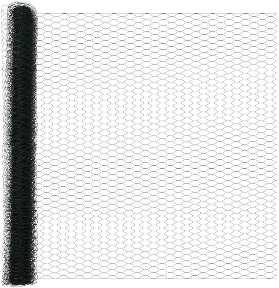 Hexagonal Fence with Post 100 x 1,6 m PVC dengtas plienas Žalia
