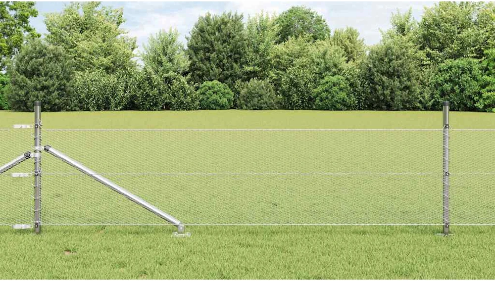 Hexagonal Fence with Post 25 x 0,5 m Galvanizuotas plienas