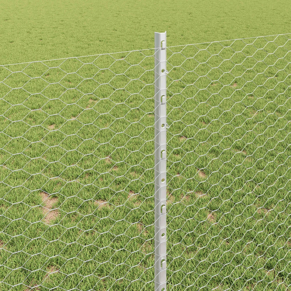 Hexagonal Fence with Post 25 x 1 m Galvanizuotas plienas