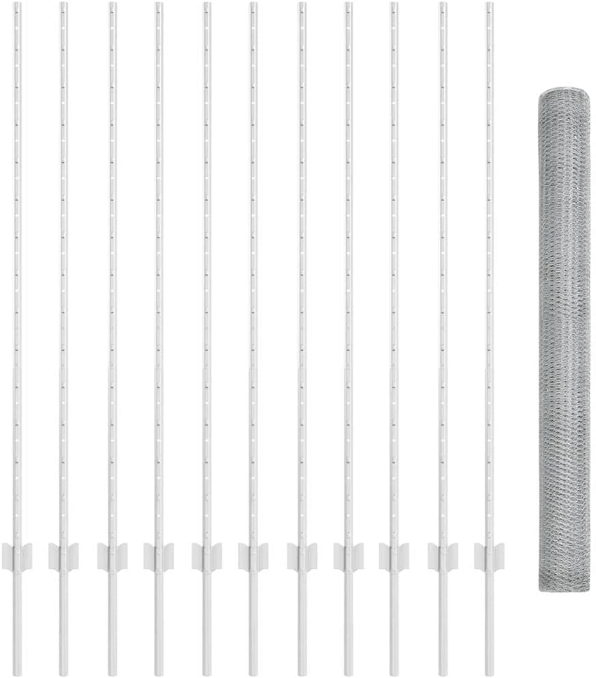 Hexagonal Fence with Post 25 x 1,4 m Galvanizuotas plienas