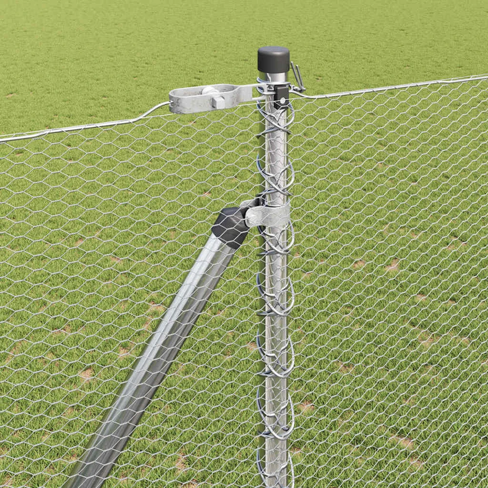 Hexagonal Fence with Post 25 x 1,5 m Galvanizuotas plienas