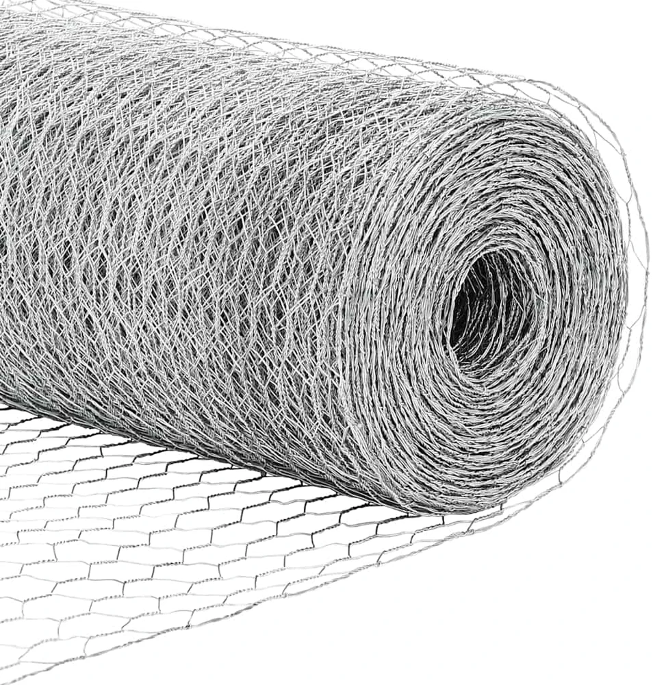 Hexagonal Fence with Post 25 x 1,5 m Galvanizuotas plienas