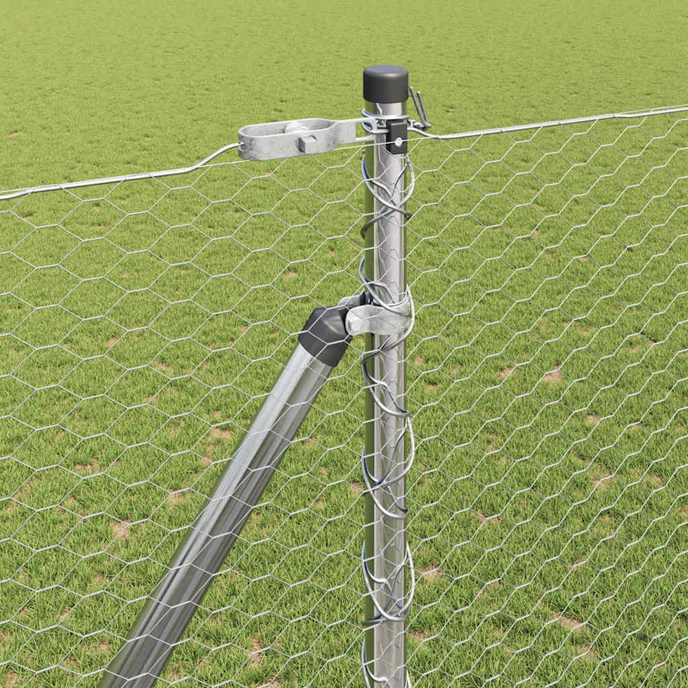 Hexagonal Fence with Post 25 x 1,5 m Galvanizuotas plienas