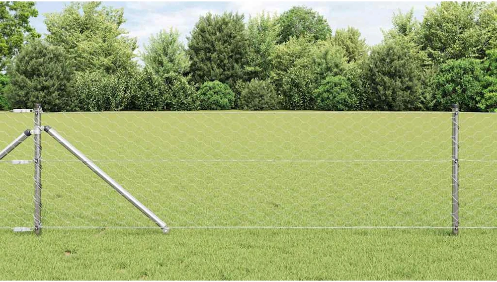 Hexagonal Fence with Post 50 x 0,6 m Galvanizuotas plienas