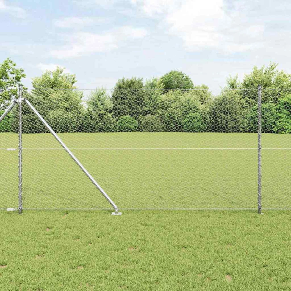 Hexagonal Fence with Post 50 x 1 m Galvanizuotas plienas