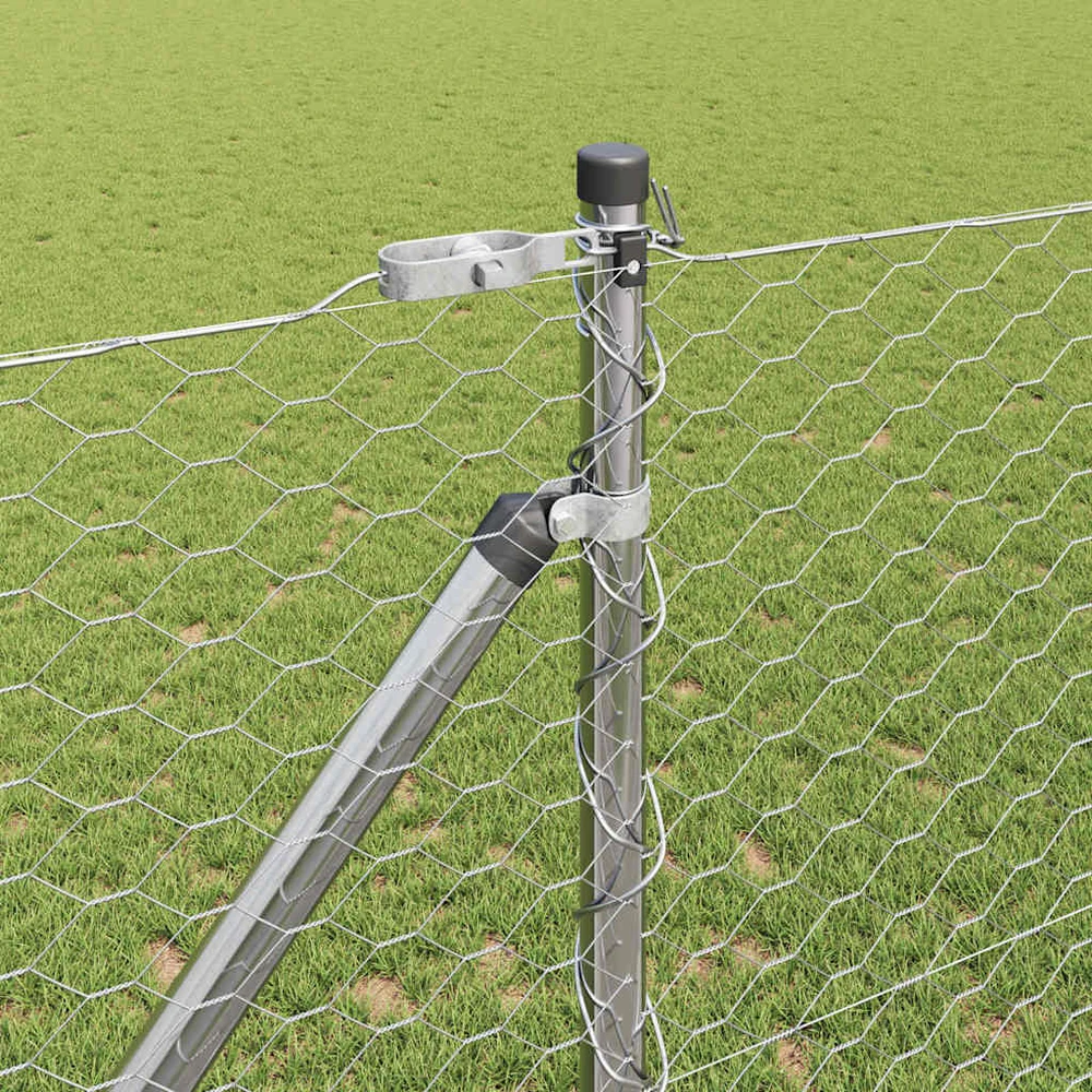Hexagonal Fence with Post 50 x 1,2 m Galvanizuotas plienas