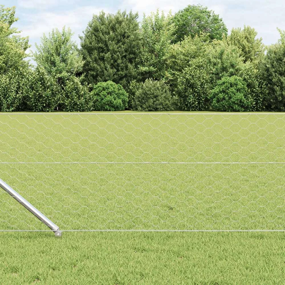 Hexagonal Fence with Post 50 x 0,6 m Galvanizuotas plienas