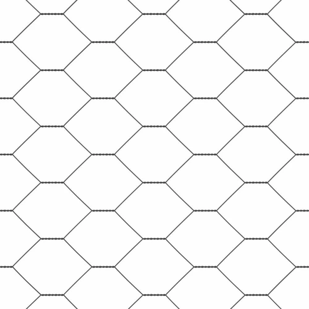 Heksagoninė tvora 0,4 x 50 m PVC Pilka