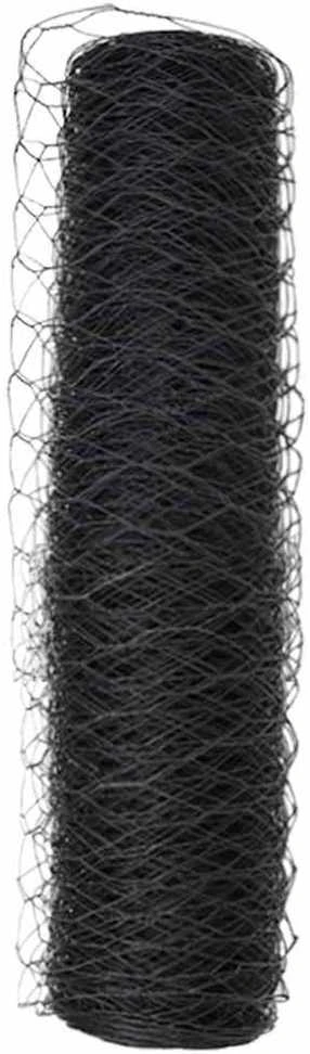 Heksagoninė tvora 0,5 x 50 m PVC Pilka