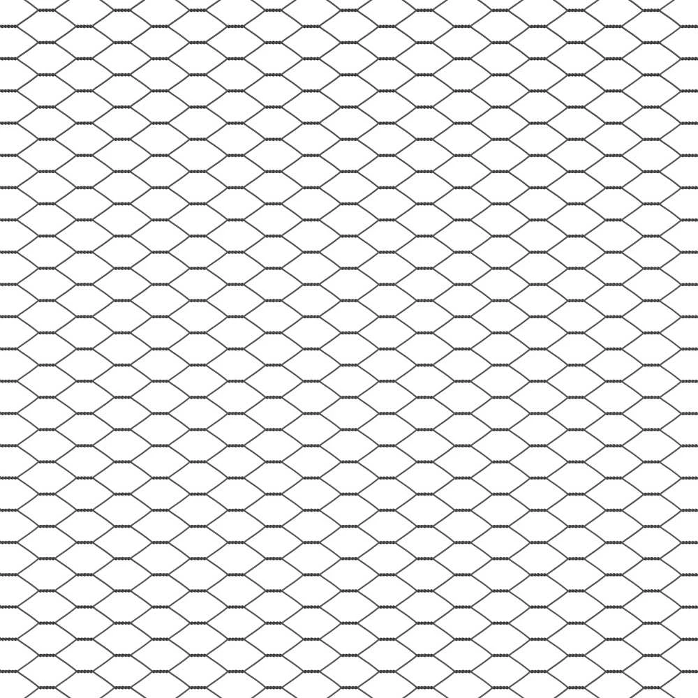 Hexagonal Fence with Post 10 x 0,6 m PVC dengtas plienas Pilka