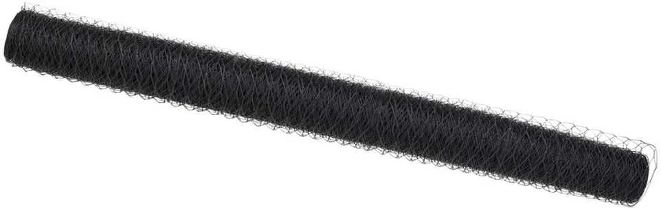 Heksagoninė tvora 1,4 x 10 m PVC Pilka