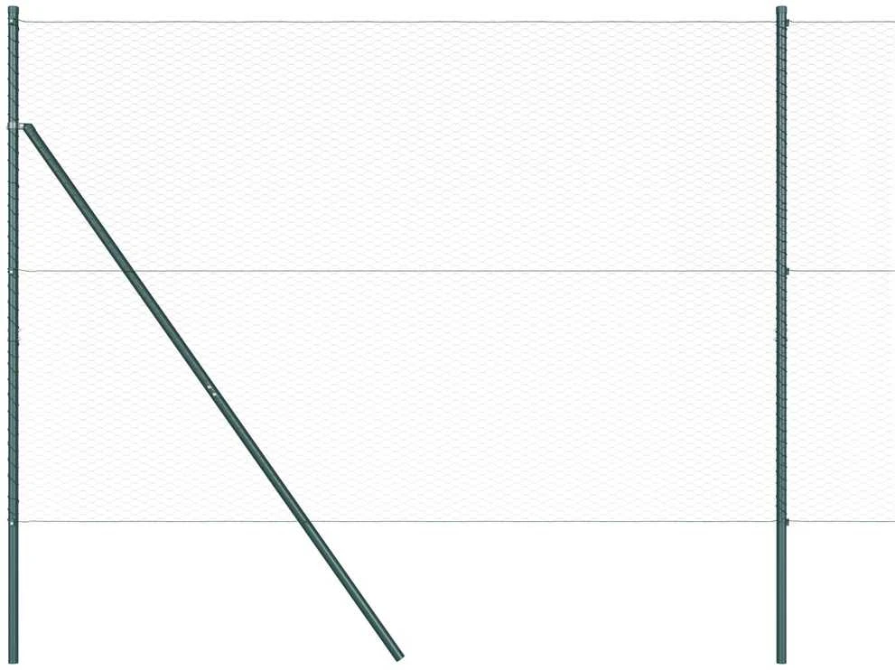 Heksagonalinė tvoros tvirtinimo sistema 100 x 1,6 m Pilka