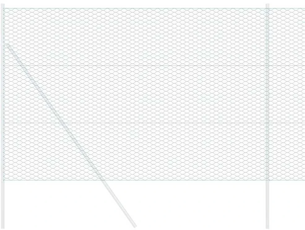 Heksagoninė tvora 1,6 x 10 m PVC Žalia