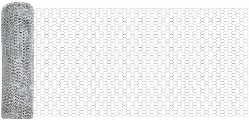 Hexagonal Fence with Post 10 x 0,4 m Galvanizuotas plienas