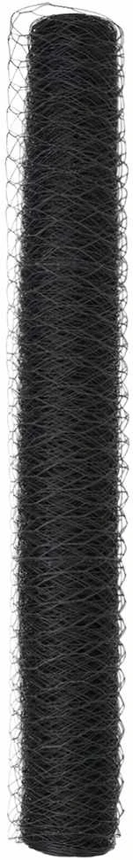 Heksagoninė tvora 1 x 10 m PVC Pilka