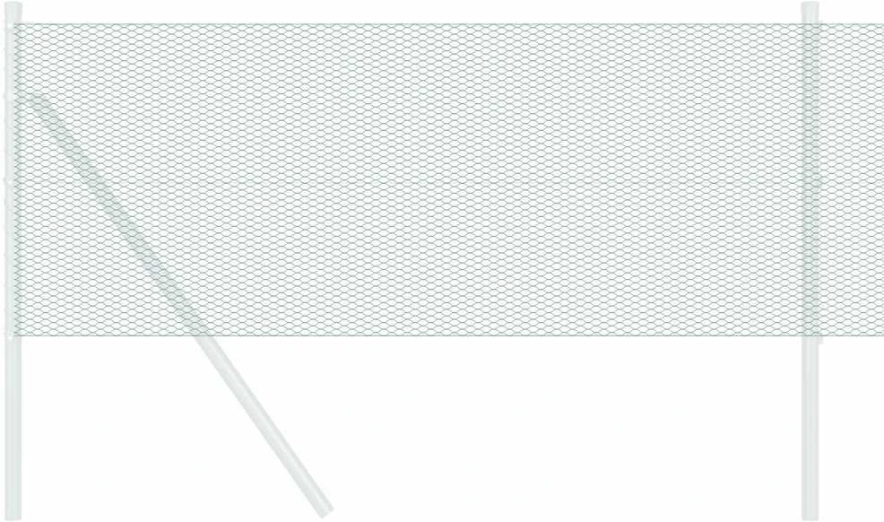 Heksagoninė tvora 0,4 x 50 m PVC Žalia
