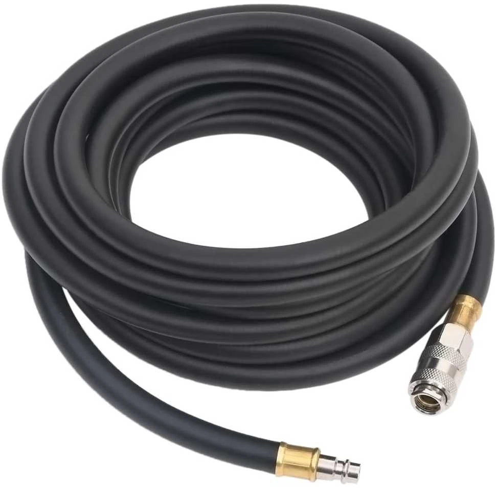 Hibridinė oro žarna, juodos spalvos, 0,6", 5m, guma ir PVC