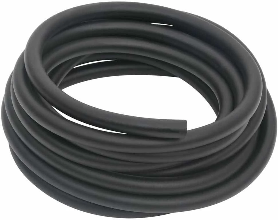 Hibridinė oro žarna, juodos spalvos, 0,6", 2m, guma ir PVC