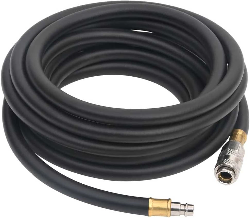 Hibridinė oro žarna, juodos spalvos, 0,6", 5m, guma ir PVC