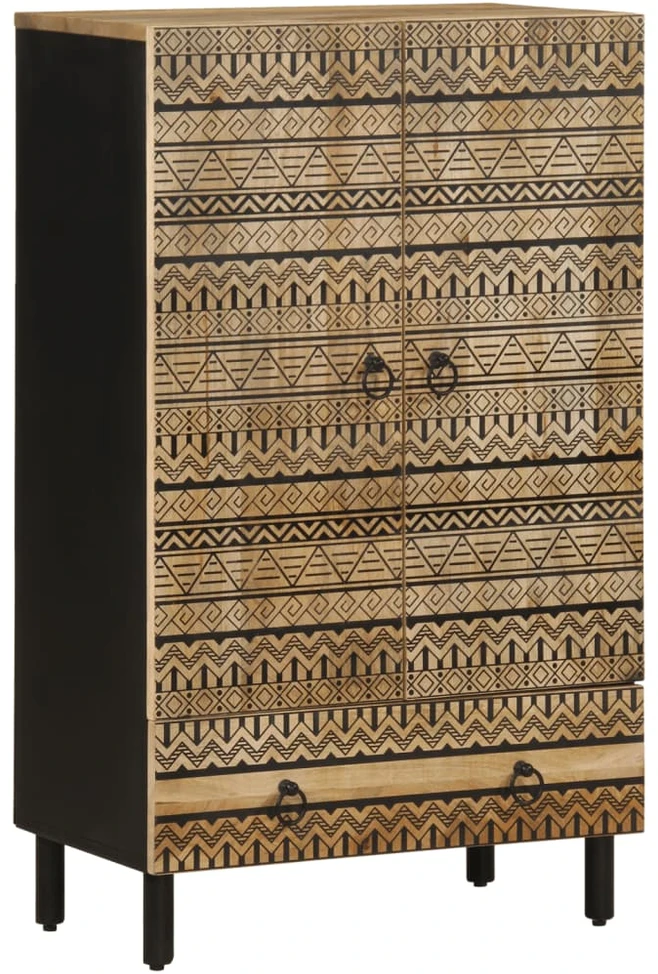Highboard 60x33,5x100 cm Masyvus Rough Wood Mango