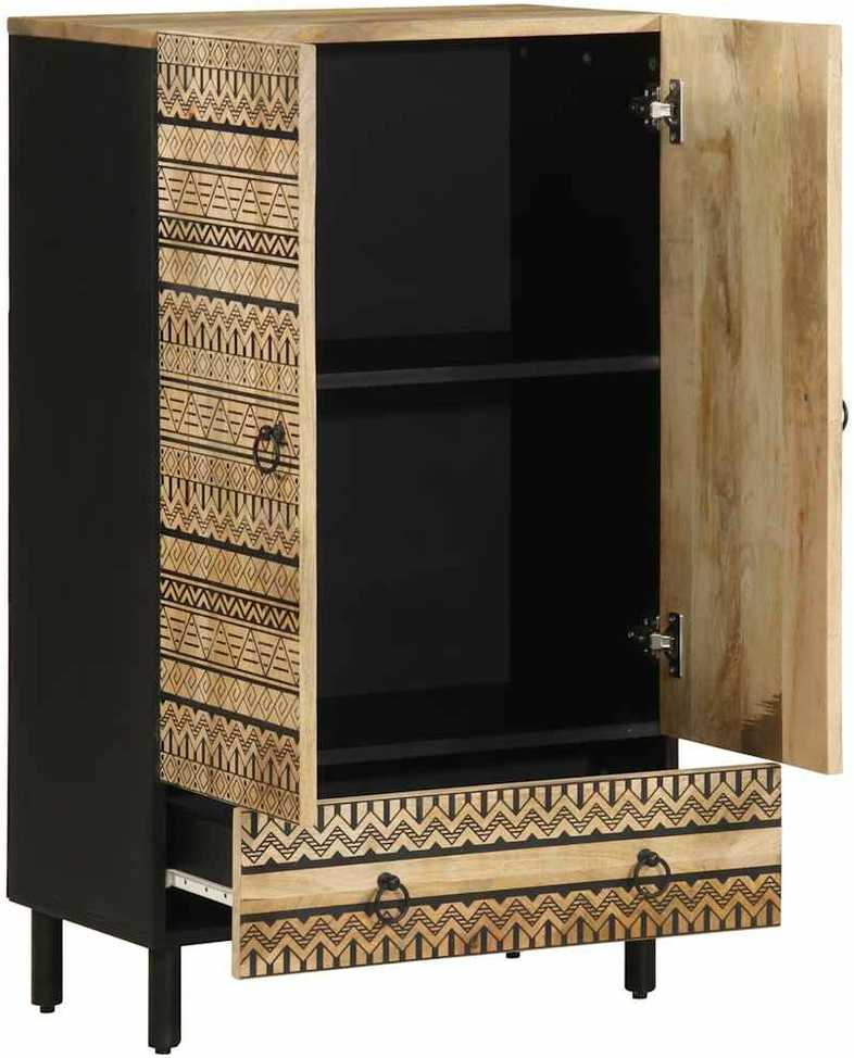 Highboard 60x33,5x100 cm Masyvus Rough Wood Mango