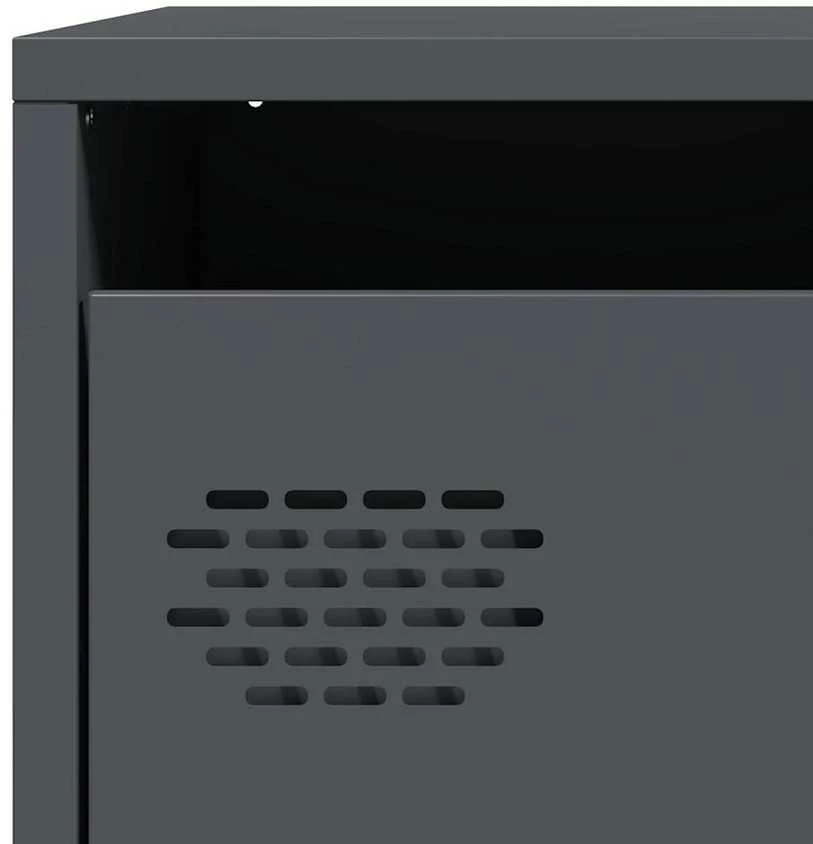 Highboard Antracitas 39x35x103,5 cm Plienas