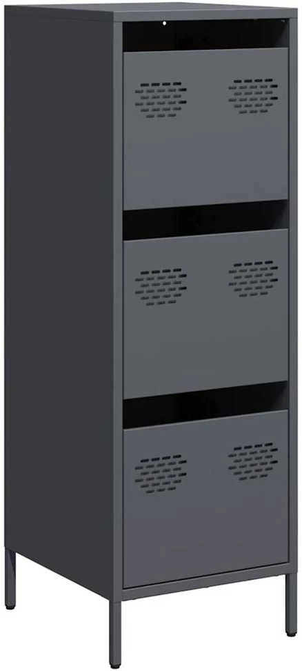 Highboard Antracitas 39x35x103,5 cm Plienas