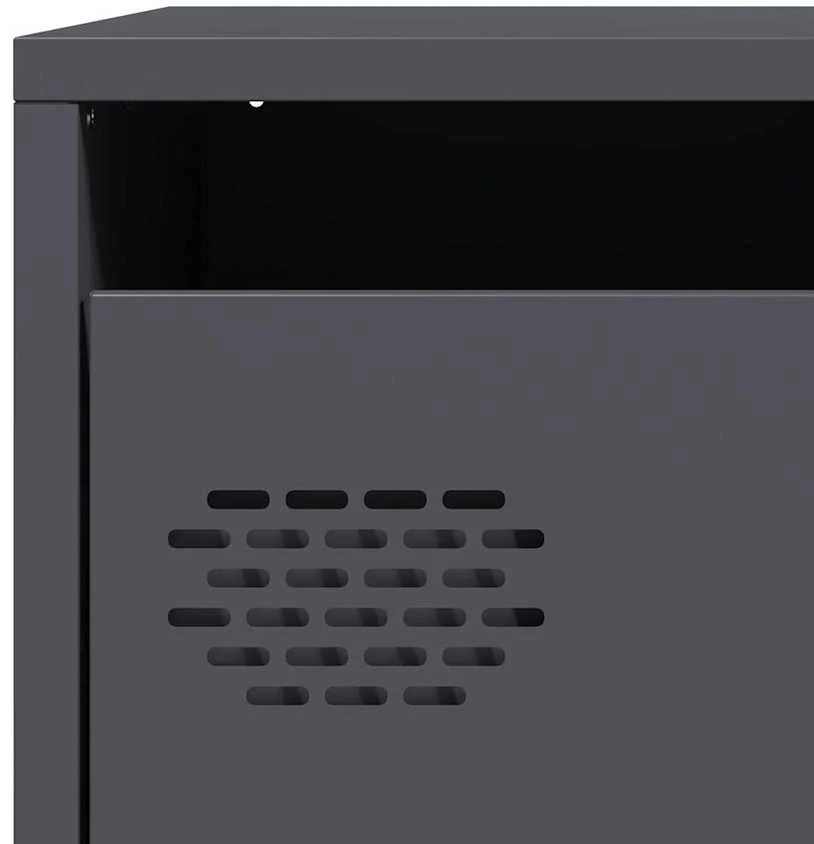 Highboard Antracitas 39x35x103,5 cm Plienas