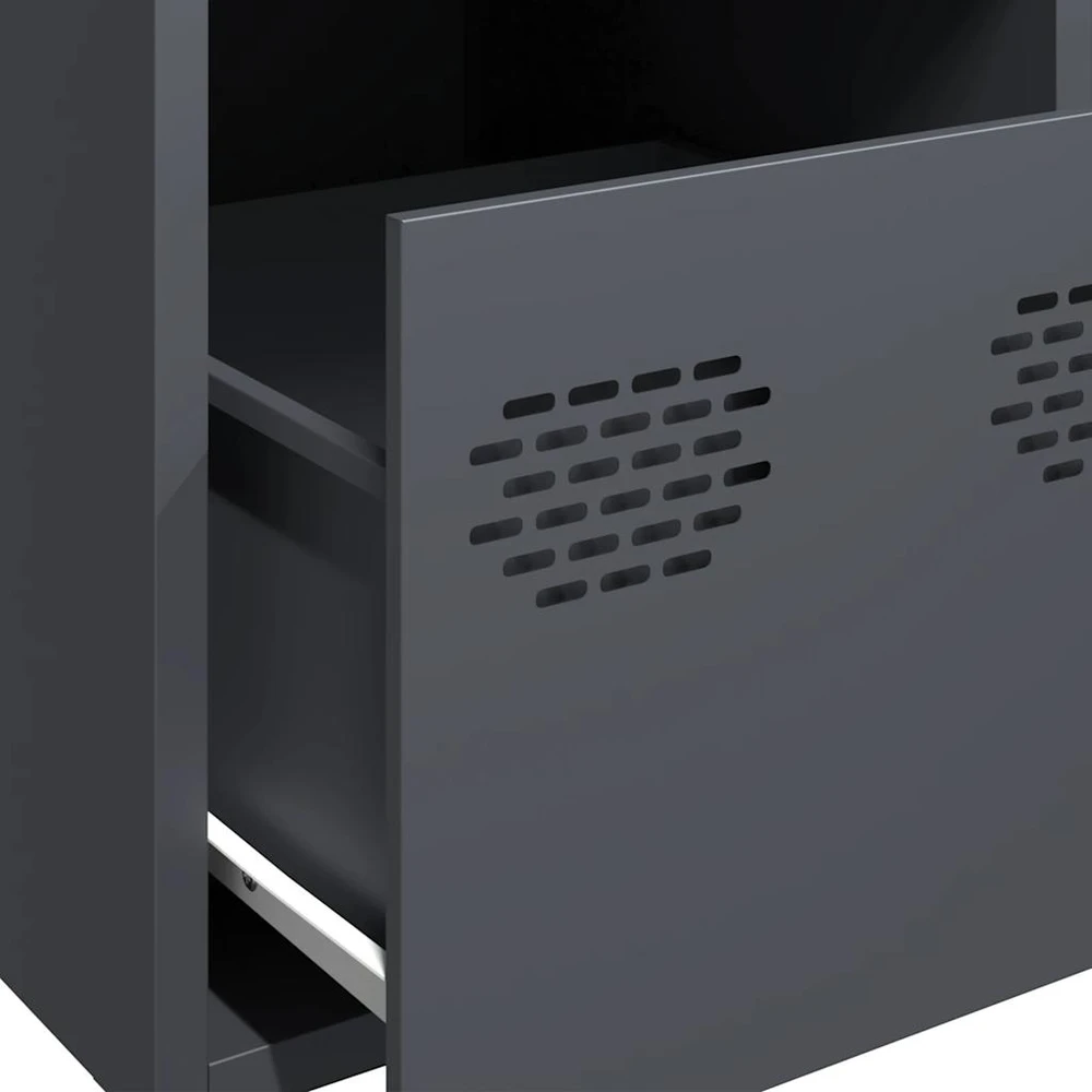 Highboard Antracitas 39x35x103,5 cm Plienas