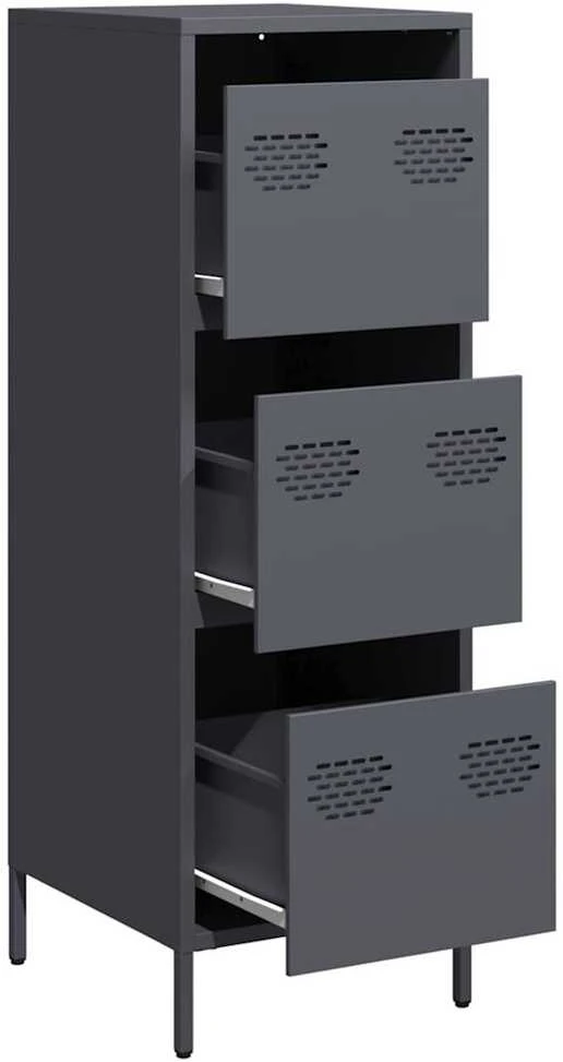 Highboard Antracitas 39x35x103,5 cm Plienas
