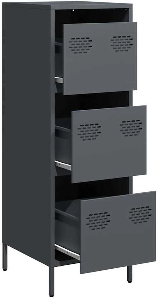 Highboard Antracitas 39x35x103,5 cm Plienas