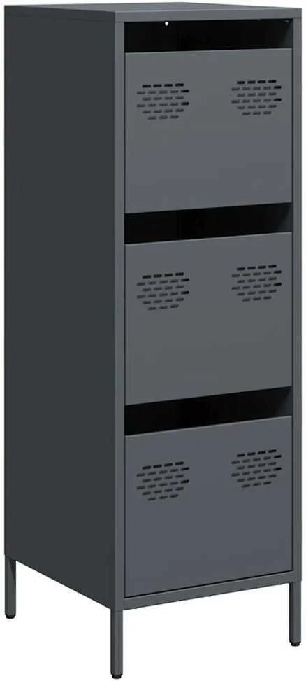 Highboard Antracitas 39x35x103,5 cm Plienas